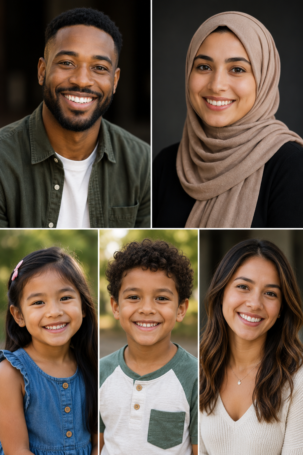 Diverse community members and families we serve at Domus Fidelis